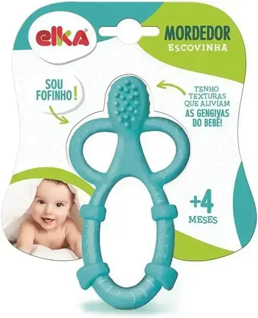 3. Mordedor Escovinha Azul/Roxo - Elka