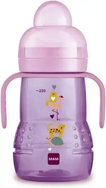 4. Copo MAM Trainer + 220ml - Rosa