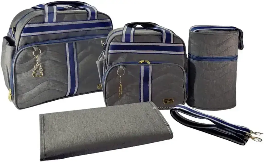 7. Kit Bolsa Maternidade Luxo 4 Peças - Ludy Baby
