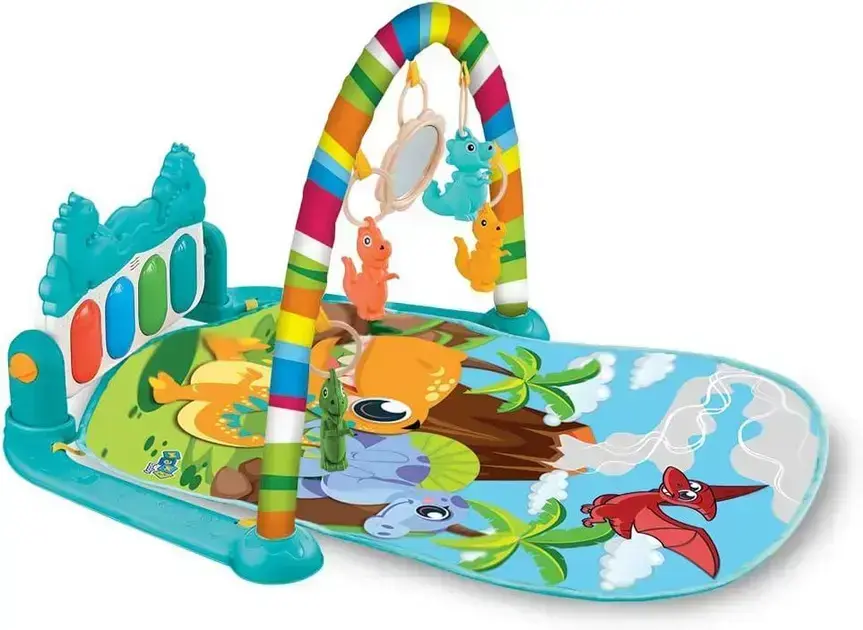 3. Tapete de Atividades Para Bebê Piano Funny Dino - Maxi Baby