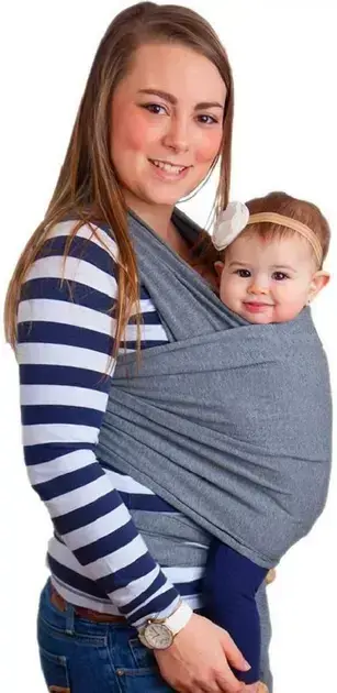 3. Wrap Sling 100% Algodão - Sling mamãe e Bebê