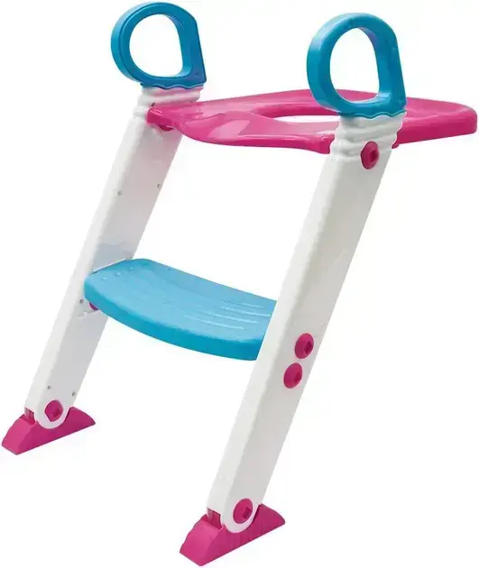 6. Assento Redutor Com Escada Rosa - Buba